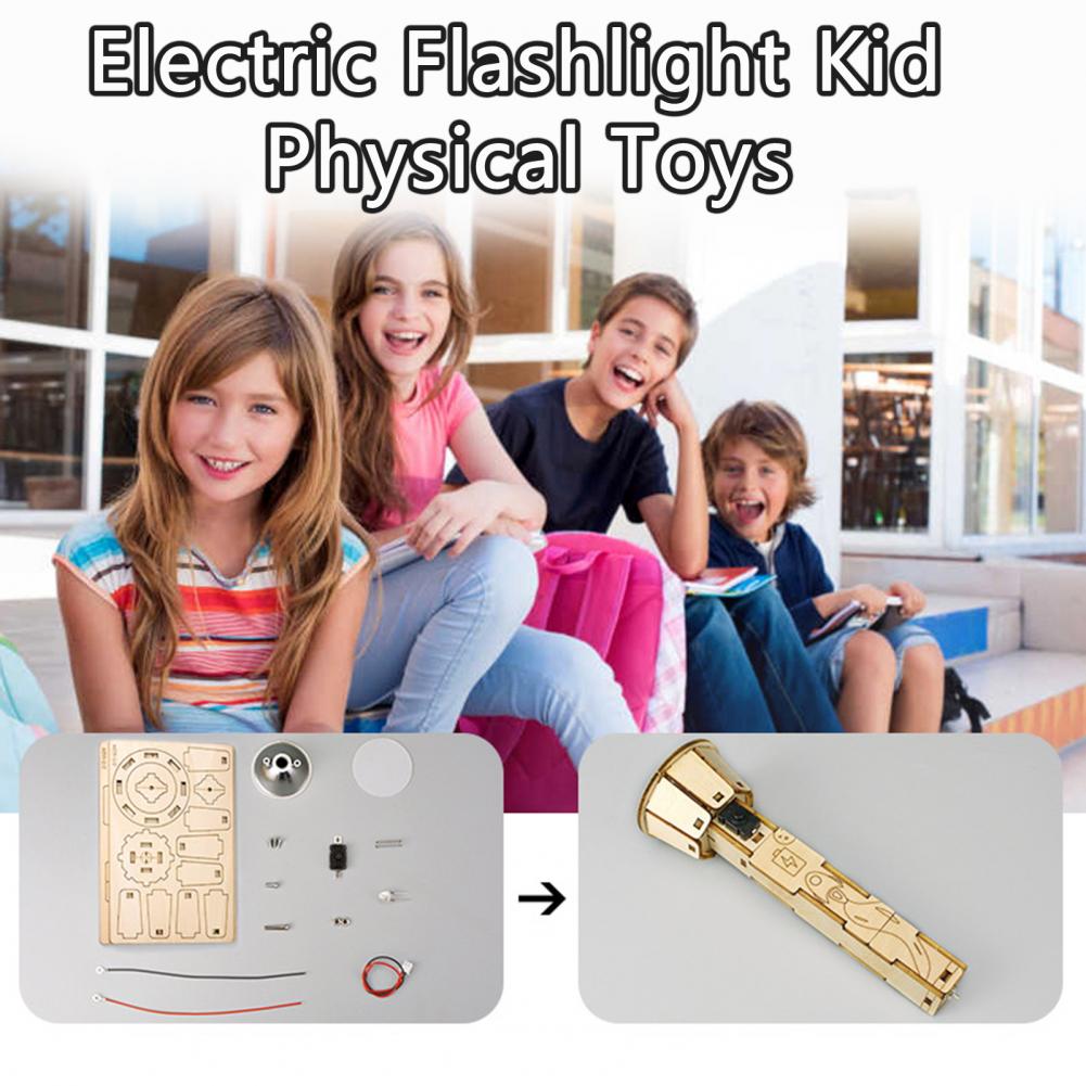 Wooden DIY Flashlight Puzzle K - Science Project Kit ulasan dan harga