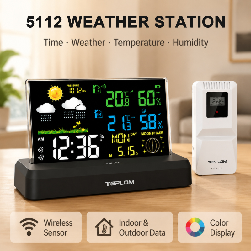Wireless Weather Station Indoo - Weather Station Indoor ulasan dan harga