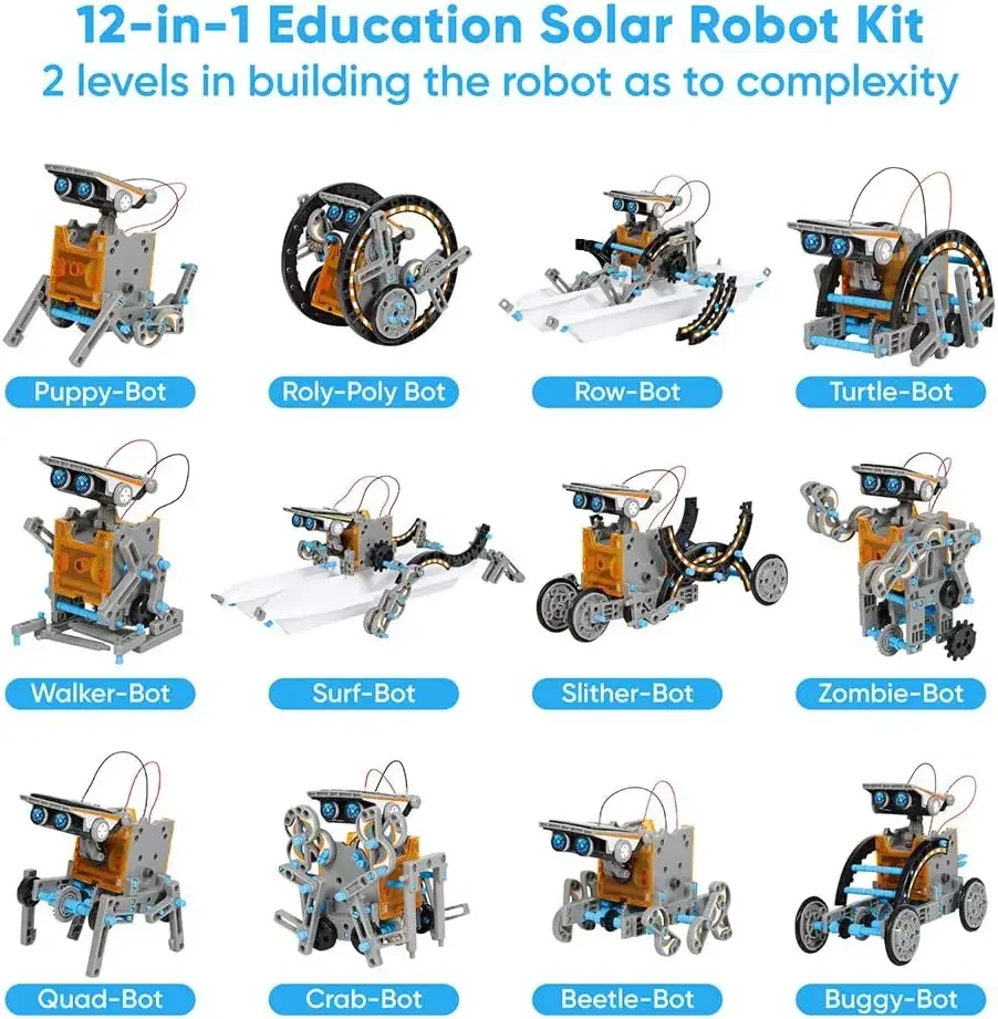 13-in-1 Education Solar Robot  - Science Project Robot ulasan dan harga