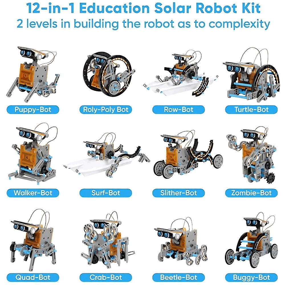 Solar Robot Building Blocks 12 - Science Robot ulasan dan harga