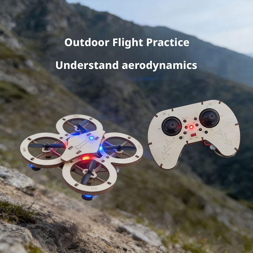 DIY Wooden RC Drone Quadcopter - Science Diy Model ulasan dan harga
