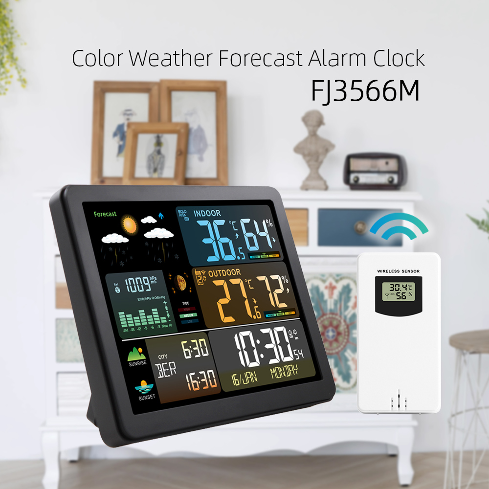 Multifunctional Large Color Sc - Weather Station Indoor ulasan dan harga