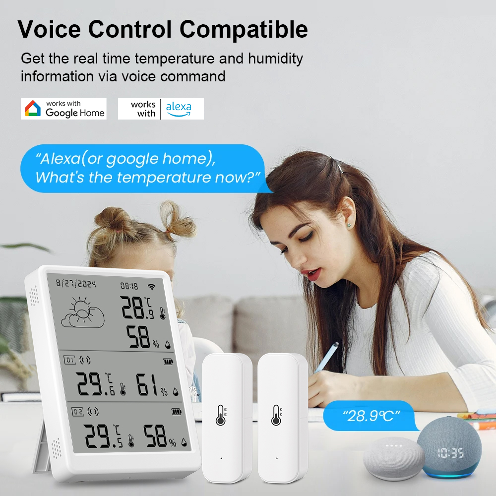 SMATRUL Tuya WiFi High Precisi - Weather Station Indoor ulasan dan harga