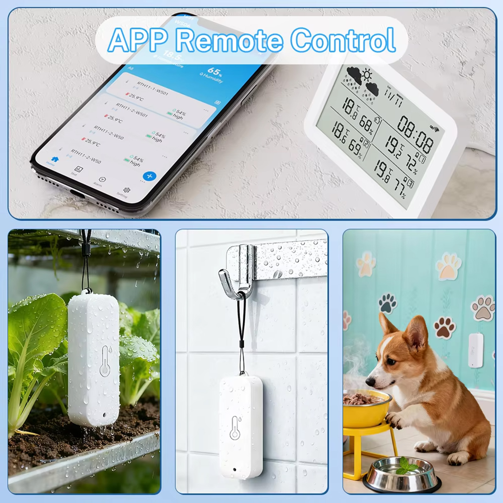 Tuya WiFi+RF433 Weather Statio - Weather Station Indoor ulasan dan harga
