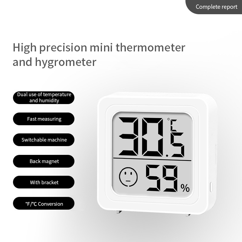 LCD Digital Thermometer Hygrom - Weather Station Indoor ulasan dan harga