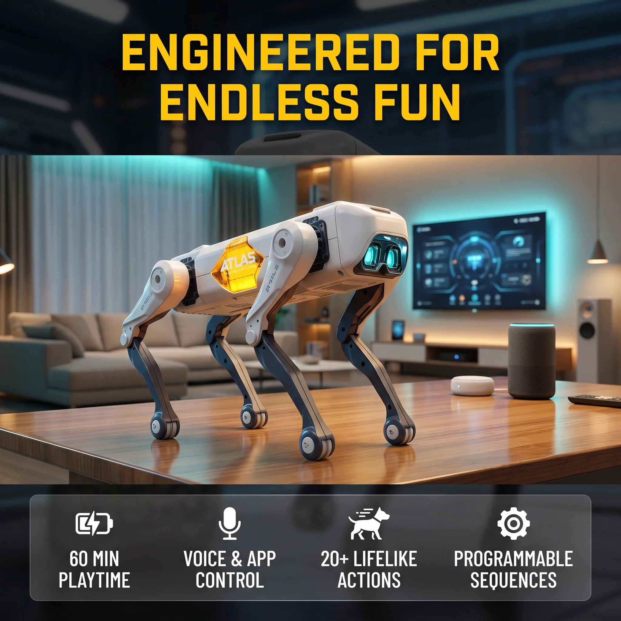 AI Smart Robot Dog, Voice & AP - Science Robot ulasan dan harga