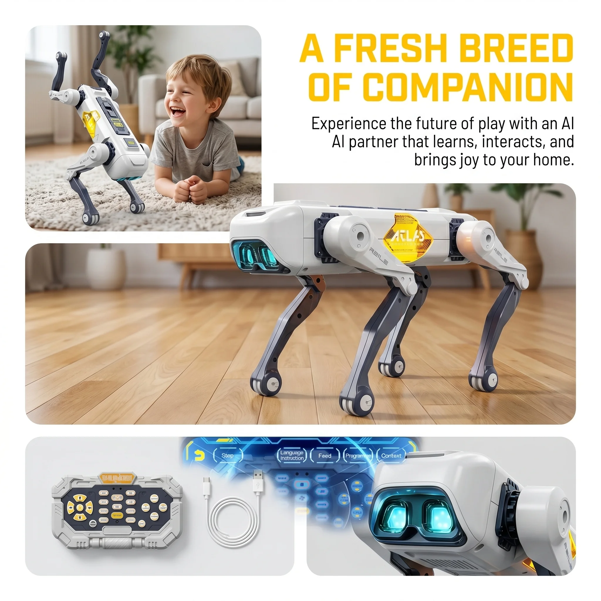 AI Smart Robot Dog, Voice & AP - Science Robot ulasan dan harga