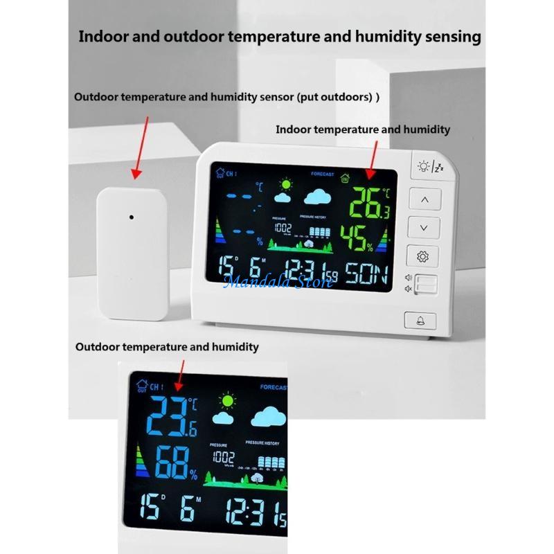 U2JC Home Weather Stations Wir - Weather Station Indoor ulasan dan harga