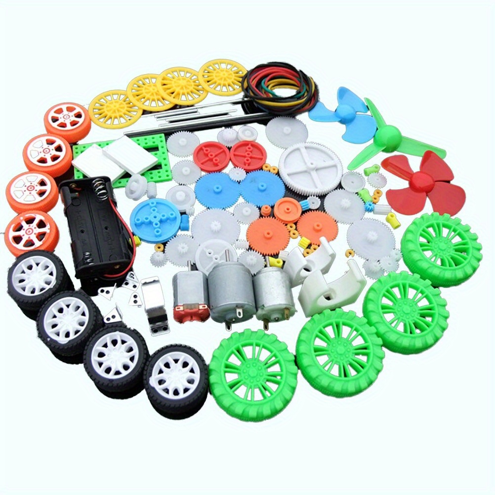 112pcs DC Motor Kit Electric M - Science Kit ulasan dan harga