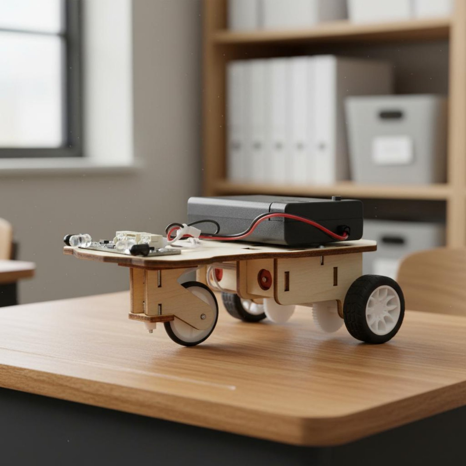 Wooden Intelligent Vehicle Kit - Science Kit ulasan dan harga